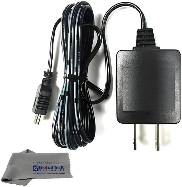 Main image of Grandstream 12V 1.5A Power Supply for GXV3350, GXV3450, GXV3470, GXV3480 Video Phones, Replacement AC Adapter Only, Part GS-12V-1.5A-PS, Global Teck Microfiber