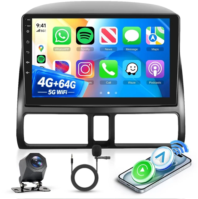 Main image of 4G 64G 5G WiFi Car Radio Stereo for Honda CRV 2002-2006 Wireless CarPlay