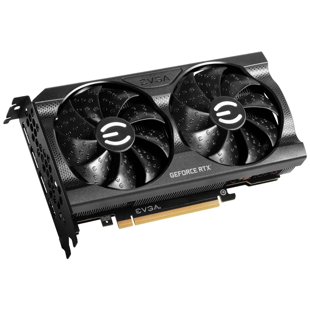 Alt view image 3 of 5 - EVGA GeForce RTX 3050 XC Gaming, 08G-P5-3553-KR, 8GB GDDR6, Dual-Fan, Metal Backplate