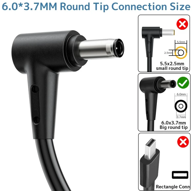 Alt view image 2 of 5 - 200W Charger Compatible with ASUS ROG TUF Gaming Laptop Power Adapter