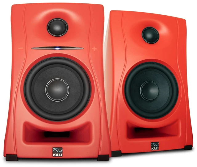 Main image of KALI AUDIO LP-UNF-R 4 Ultra Nearfield Studio Monitors - Powered Studio Speakers System for Music Production with Bluetooth, USB-C, TRS & RCA Inputs - Boundary EQ & 39 Hz Bass Extension - Red, Pair