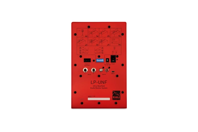 Alt view image 5 of 5 - KALI AUDIO LP-UNF-R 4 Ultra Nearfield Studio Monitors - Powered Studio Speakers System for Music Production with Bluetooth, USB-C, TRS & RCA Inputs - Boundary EQ & 39 Hz Bass Extension - Red, Pair