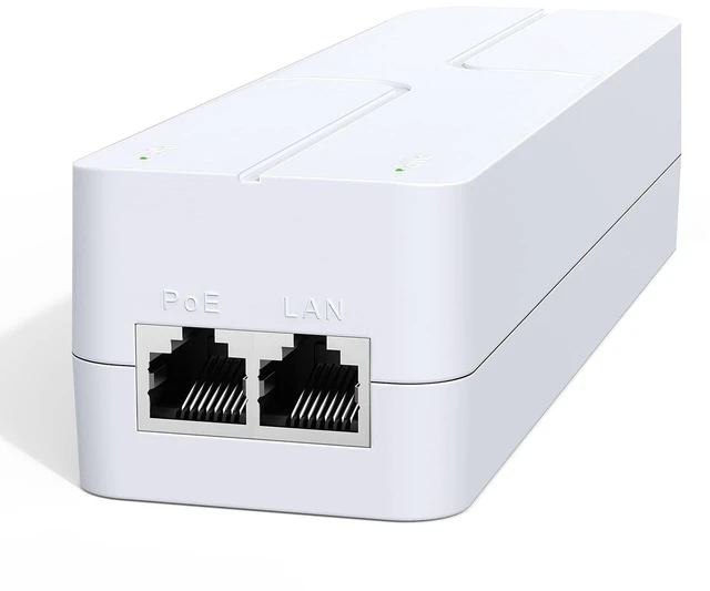 Main image of 2.5Gb PoE++ Injector 90W, VunLink High Power IEEE 802.3bt Multi-Gig PoE Adapter, 55V Output, 10/100/1000/2500Mbps for WiFi 7 Access Point, PTZ Camera, Video Conference System, Plug & Play, Up to 100m
