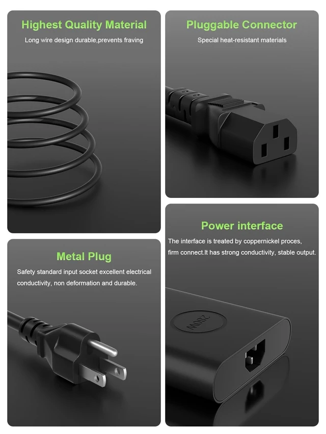 Alt view image 5 of 5 - PowerPortnerLink GaN 280W Charger 7.4mm Fit for Dell Laptop
