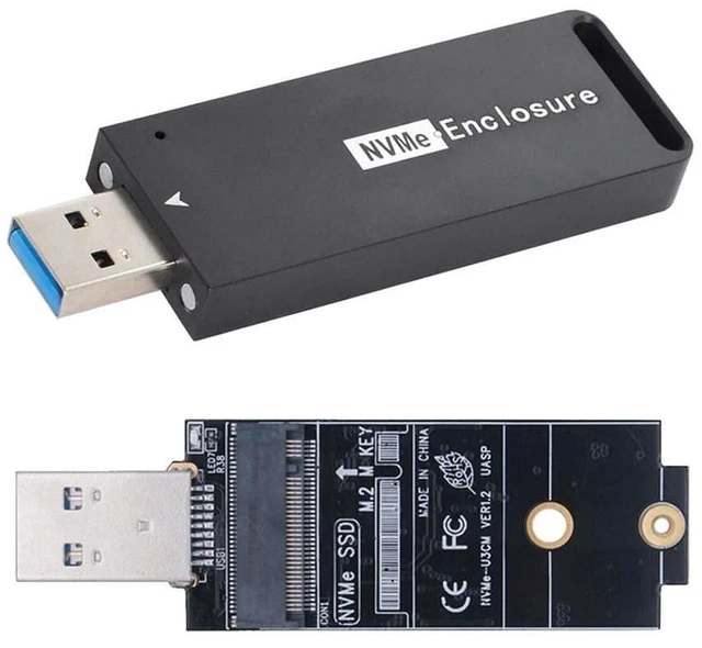 Main image of NGFF USB 3.0 to Single Protocol Channel NVME M-Key M.2 PCI-E 2242 2230 SSD External PCBA Case Conveter Adapter JMS583 Chipset
