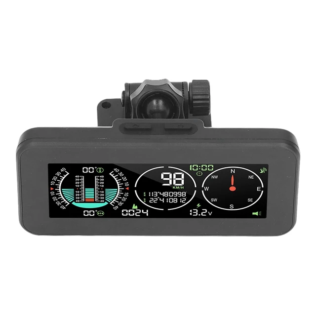 Alt view image 3 of 5 - HUD Display, Inclinometer Color LCD Screen Dual Signal Heat Resistant Universal for Off-Road Vehicles for Motorcycles