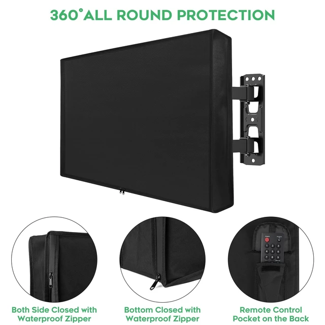 Alt view image 3 of 5 - EZ-DONGTENG Outdoor Waterproof TV Cover 52-55 Inch with Zipper