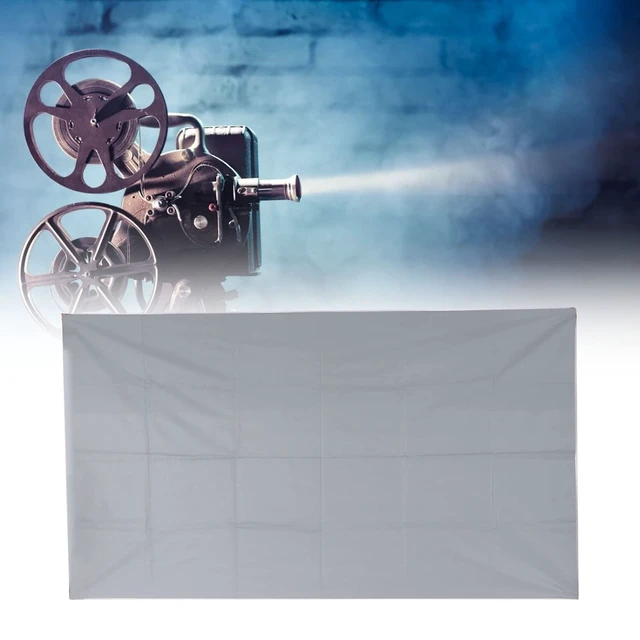 Alt view image 3 of 5 - Projector Screen, 4K AntiLight Foldable Portable Movies Screen, Metal Microbead Screen with Alcohol Wipeable Film, Projector Screen for Home Party Office Classroom (100 Inch)