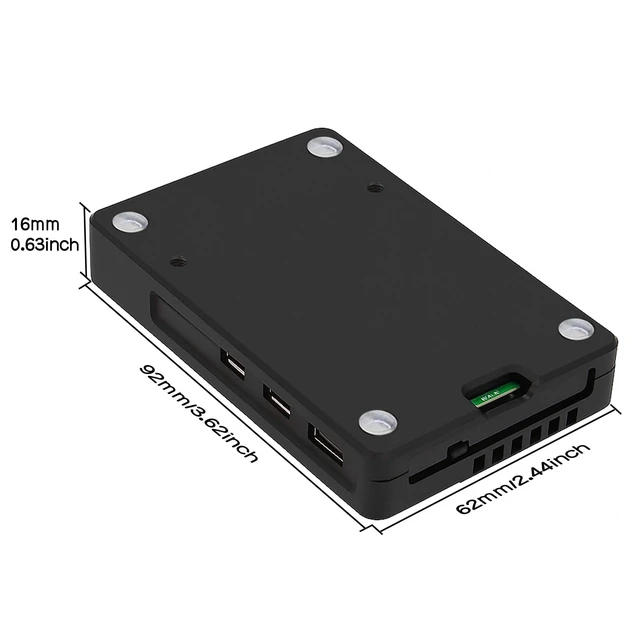 Alt view image 5 of 5 - eleUniverse Ultra-Thin CNC Aluminum Case with Fan for Raspberry Pi 5
