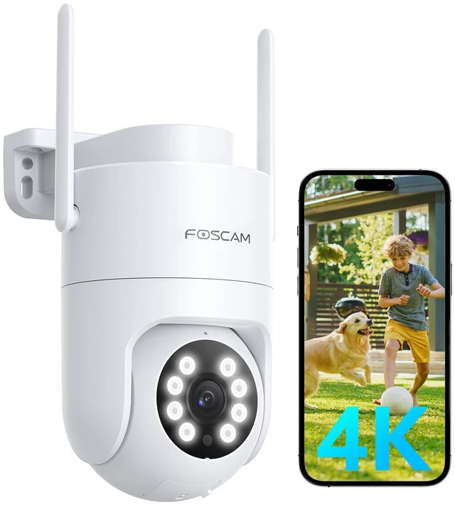 Main image of FOSCAM 4K Outdoor Cam, Full Space 360 Radar Auto-Track Baby/Pet Monitor