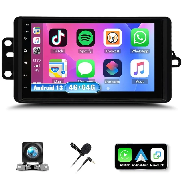Main image of 4+64G Car Stereo Radio for Chevy 2003-2006 Tahoe Colorado Savana Silverado 1500 for GMC Canyon Yukon Sierra Hummer Blazer 7 Touchscreen Wireless for Carplay Android Auto Double Din Android 13