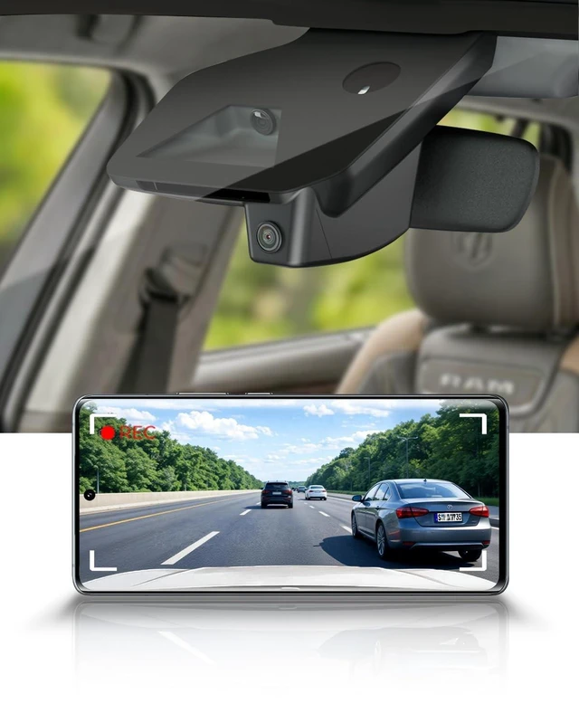 Main image of Fitcamx 4K Dash Cam Suitable for RAM 1500 2025-2026 (NOT for RAM 2500/3500) & RAM 1500 RHO, OEM Factory Look, UHD 2160P Video, Built-in WiFi & APP, Loop Recording, G-Sensor, Easy to Install, 64GB Card