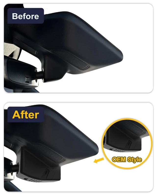 Alt view image 3 of 5 - Fitcamx 4K Dash Cam Suitable for RAM 1500 2025-2026 (NOT for RAM 2500/3500) & RAM 1500 RHO, OEM Factory Look, UHD 2160P Video, Built-in WiFi & APP, Loop Recording, G-Sensor, Easy to Install, 64GB Card