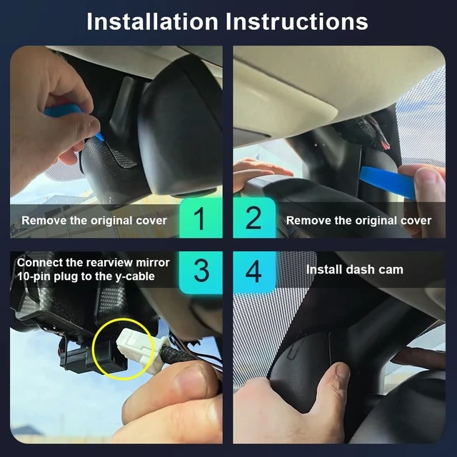 Alt view image 5 of 5 - Fitcamx 4K Dash Cam Suitable for RAM 1500 2025-2026 (NOT for RAM 2500/3500) & RAM 1500 RHO, OEM Factory Look, UHD 2160P Video, Built-in WiFi & APP, Loop Recording, G-Sensor, Easy to Install, 64GB Card