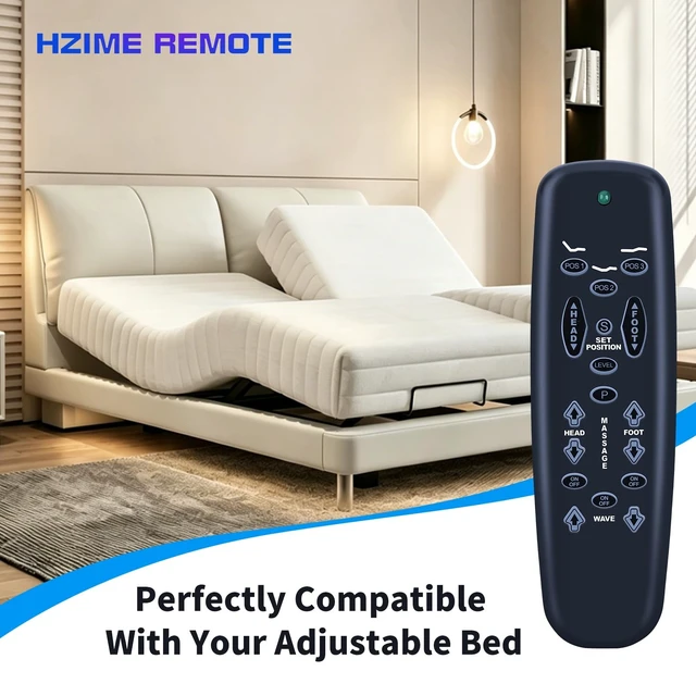 Alt view image 2 of 5 - Replace Remote for Ergo Raven Tempurpedic Lifestyles S-Cape Adjustable Bed