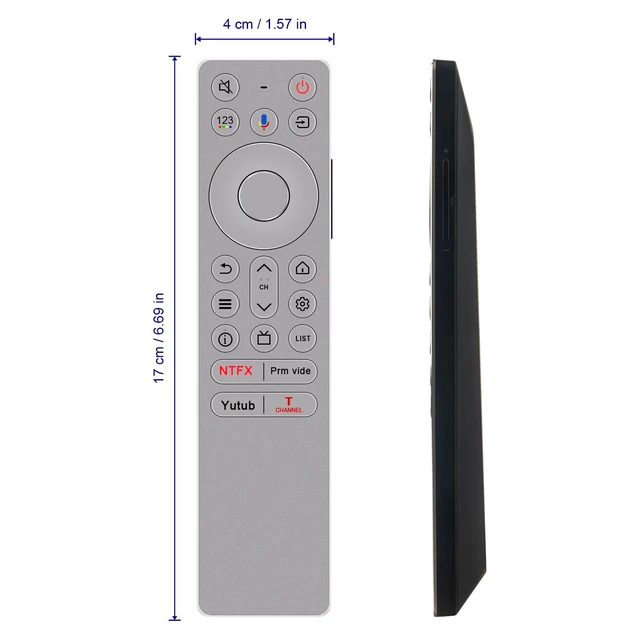 Alt view image 5 of 5 - RC933 FUB1 RC933A Voice Replaced Remote Control -ALLIMITY- Fit for TCL Mini LED Android Smart TV RC933 FUB1 Remote Control 85C755 50C755 65C755 75C755 98C755 85Q10B 98Q10B 98C855