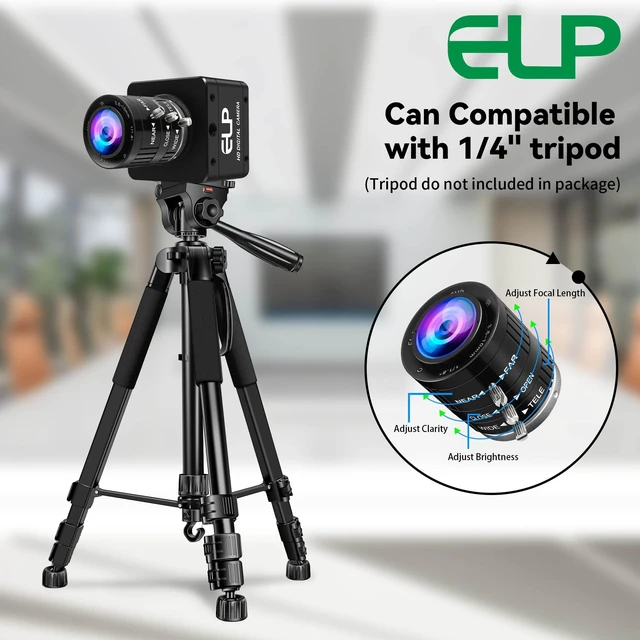 Alt view image 5 of 5 - ELP High Speed Global Shutter USB3.0 Zoom Camera, 720P/200fps, 1200P/120fps, 3.6-10mm 3X Zoom Webcam, USB3.0/2.0 Manual Focus Lightburn Cameras for Windows, Linux, Mac, Pi
