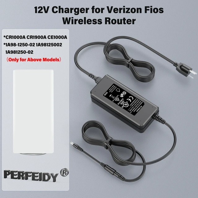 Alt view image 2 of 5 - Charger for Verizon Fios CR1000A CR1900A CE1000A 1A98-1250-02 Router UL