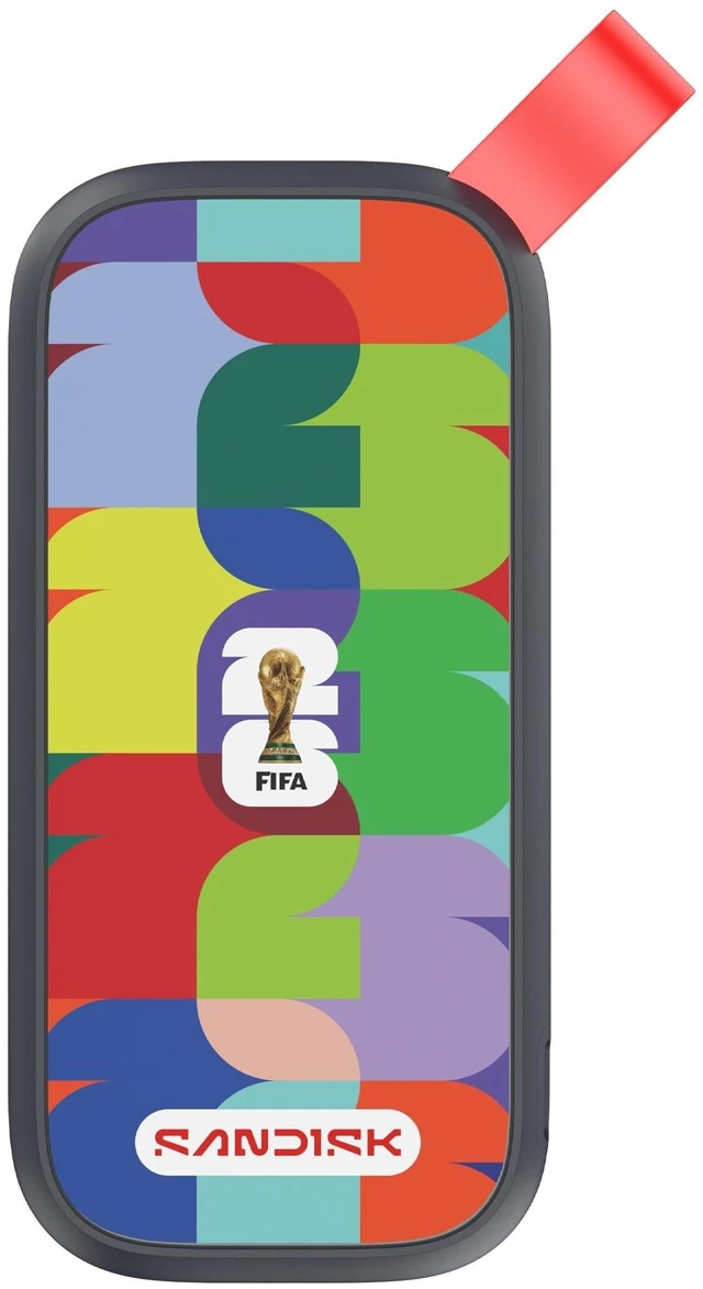 Main image of Sandisk 1TB Portable SSD, FIFA World Cup 2026 Edition - Black