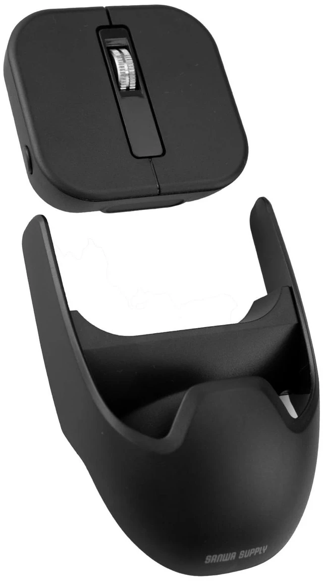 Main image of SANWA Wireless + 2 Bluetooth Mini Mouse with Magnetic Palm Rest, 2 in 1 Portable Pocket Mouse for Laptop, 800/1200/1600 DPI, Rechargeable, Small Travel Mice for Win, Mac, Home, Office, Mobile W