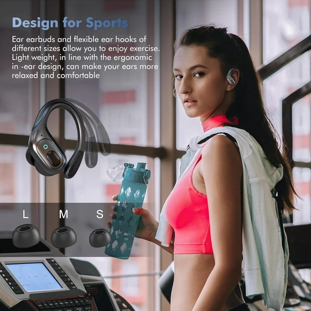 Alt view image 5 of 5 - sajawass Wireless Earbuds Bluetooth 5.4 Headphones, Noise Canceling Ear Buds with 75hr Playtime, LED Power Display, IPX7 Waterproof Earphones Over Ear Earphones for Sports/Workouts