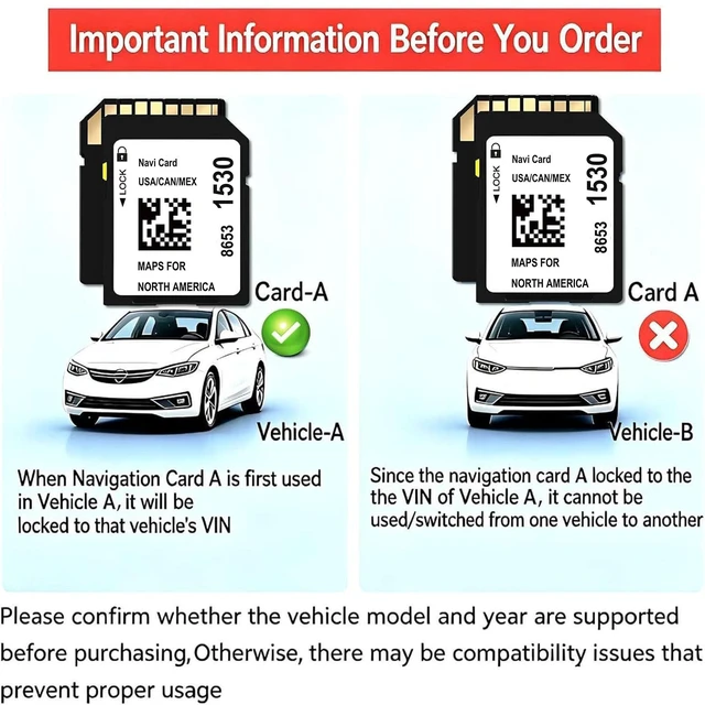 Alt view image 3 of 5 - 2026 Navigation SD Card Map Update Version 8653 1530,Compatible with GM Chevrolet GMC Cadillac Buick,GPS Maps USA,Canada,Mexico