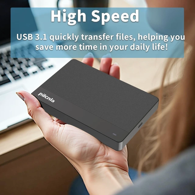 Alt view image 4 of 5 - PILCNLA Ultra Slim Portable External Hard Drive 250GB USB3.0 HDD Storage for Xbox One X/S, Xbox 360, PS4, PC, Desktop, Laptop, MacBook, Chromebook