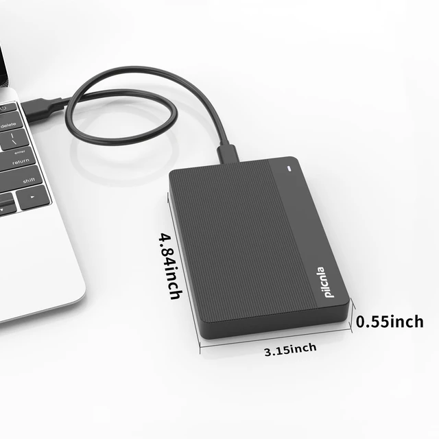 Alt view image 2 of 5 - PILCNLA Ultra Slim Portable External Hard Drive 250GB USB3.0 HDD Storage for Xbox One X/S, Xbox 360, PS4, PC, Desktop, Laptop, MacBook, Chromebook