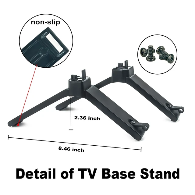 Alt view image 4 of 5 - PERFASCIN TV Base Stand Legs 2085-L 2085-R Compatible with Toshiba TV 43C350LU - Screws Included