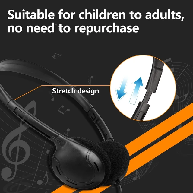 Alt view image 4 of 5 - OSSZIT USB C Headphones Bulk for Classroom Kids Students 20 Pack,Wired