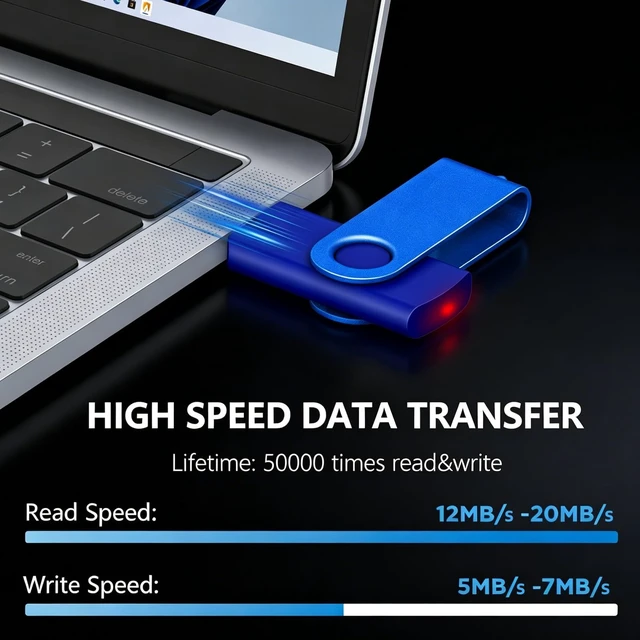 Alt view image 4 of 5 - 64GB USB Flash Drive with Type C Adapter, AreTop 5 Pack USB2.0 Thumb Drives
