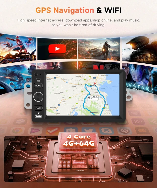 Alt view image 5 of 5 - Rimoody 4G+64G Android Car Stereo Radio for Chevy Silverado GMC Sierra