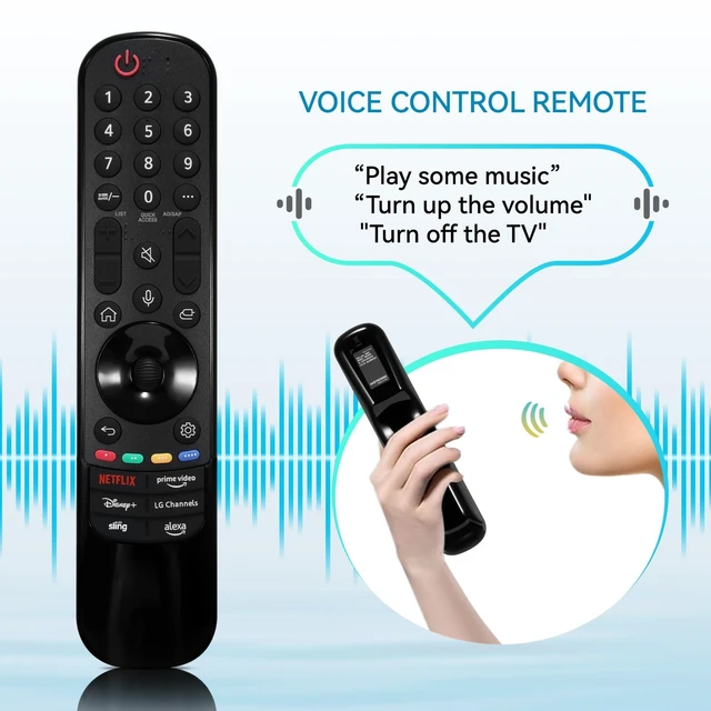 Alt view image 4 of 5 - Voice and Pointer Function TV Remote Control Compatible with 2019-2023 LG-Smart TV, Magic Remote AN-MR23GA MR22GN MR21GA MR20GA for OLED QNED NANOCell 4K 8K-(1 Piece) (MR23GA)