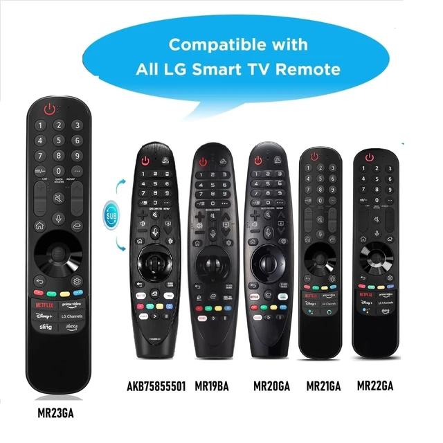 Alt view image 3 of 5 - Voice and Pointer Function TV Remote Control Compatible with 2019-2023 LG-Smart TV, Magic Remote AN-MR23GA MR22GN MR21GA MR20GA for OLED QNED NANOCell 4K 8K-(1 Piece) (MR23GA)