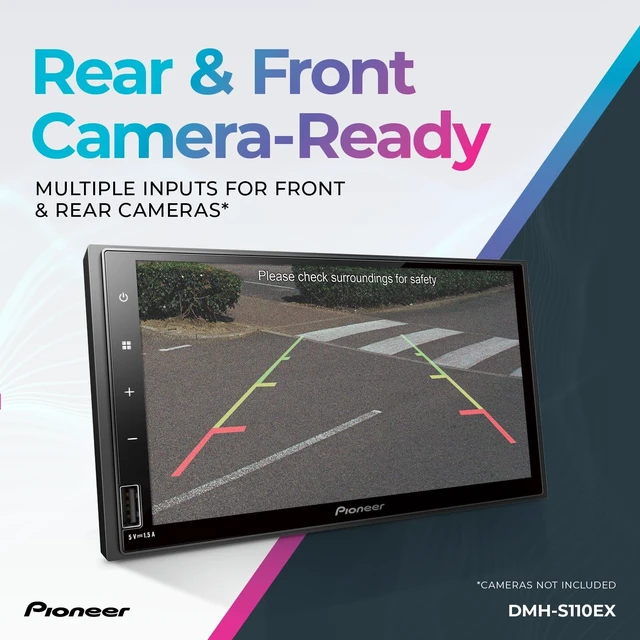 Alt view image 5 of 5 - Pioneer DMH-S110EX 7" Touchscreen Double Din Car Stereo with Bluetooth