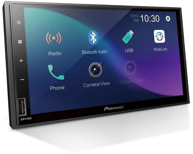 Main image of Pioneer DMH-S110EX 7" Touchscreen Double Din Car Stereo with Bluetooth
