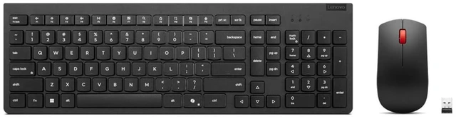 Main image of Lenovo Essential Wireless Combo Keyboard & Mouse Gen 2 US English, 2.4 GHz Wireless USB Connection, AES-128 Encryption for the Keyboard, Full-Size Right or Left Hand Optical Sensor