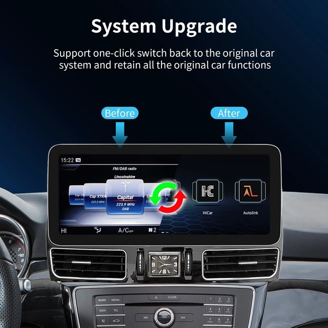 Alt view image 4 of 5 - BARGGN CarPlay/Android Auto for Mercedes GLE/GLS (2016-2018) NTG5.0/5.1/5.2