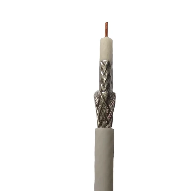 Alt view image 2 of 5 - ETL Riser rated coaxial cable RG6 Dual shield CCS conductor 1000ft White