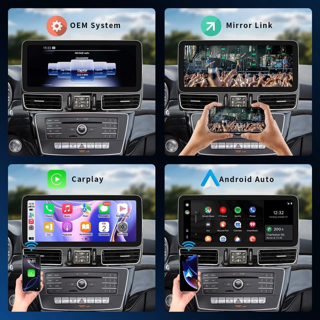 Alt view image 5 of 5 - BARGGN CarPlay/Android Auto for Mercedes GLE/GLS (2016-2018) NTG5.0/5.1/5.2