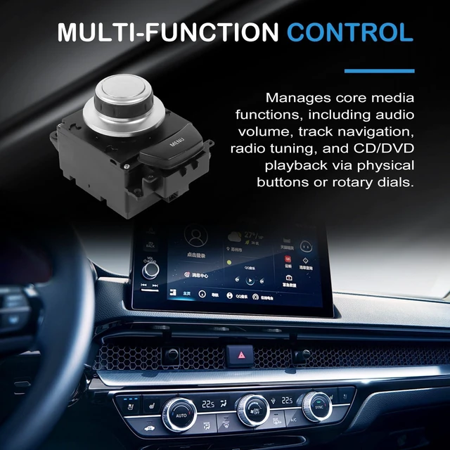 Alt view image 4 of 5 - Kessocco Media Switch Controller 65829125349 Idrive Controller Replacement for 2007-2010 BMW X5 E70 X6 E71 Idrive Multimedia Joystick Knob Controller Switch Mouse Controller