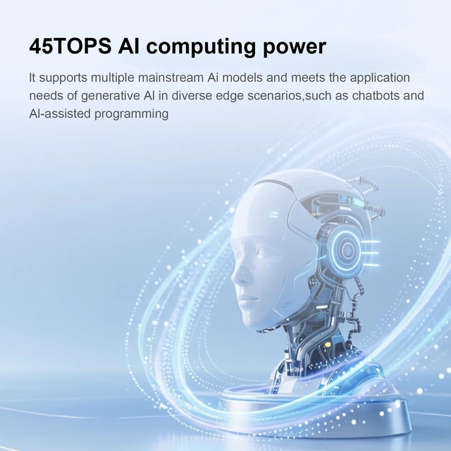 Alt view image 4 of 5 - Orange Pi 6 8GB/16GB LPDDR5 CIX CD8180 12-Core Single Board Computer with Active Cooling System, Support 45 Tops AI Computing Power, Mini PC Run Ubuntu/Debian/Android/Windows/ROS2 (16GB)