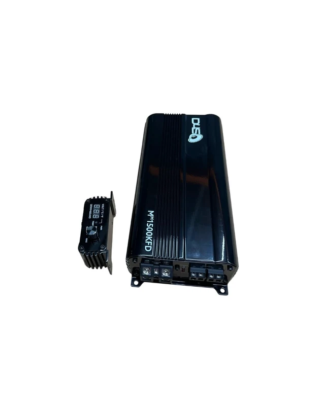 Alt view image 3 of 4 - Down4Sound MM1500KFD Mini Maxx Black Gloss 1500W RMS Mini Full Bridge Monoblock Car Audio Amplifier