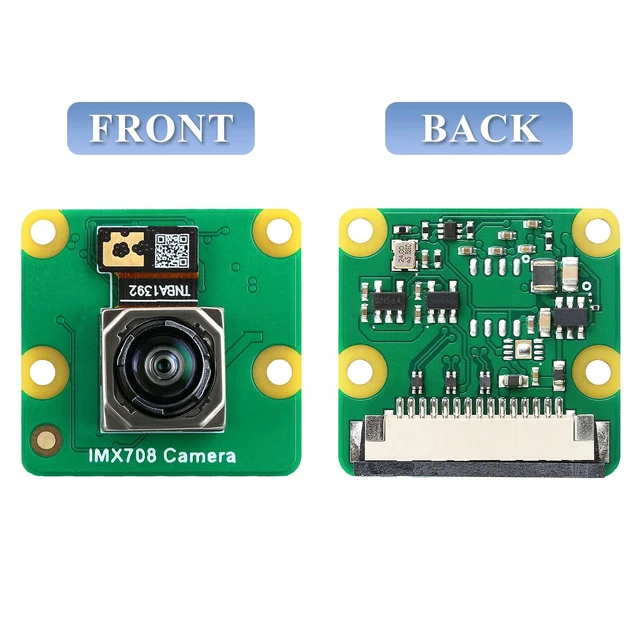 Alt view image 4 of 5 - IMX708 12MP Camera Module 120 FOV Auto-Focus, High Dynamic Range (HDR) Includes 15-15pin, 15-22pin Cable Compatible with Raspberry Pi 5/4B+/3B+/3B/Zero