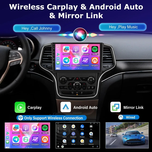 Alt view image 5 of 5 - 4+64G 10'' Android Radio for Jeep Grand Cherokee 2014-2020 with Big Screen