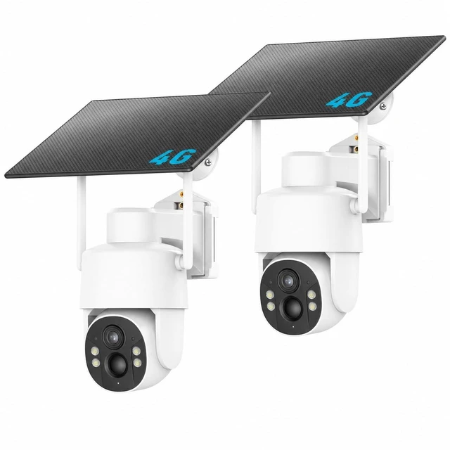 Main image of Tefrio 4G LTE Cellular Security Camera, No WiFi Needed, 2.5K 360 Live Video, Built-in SIM Card, Color Night Vision, Person & Vehicle Detection, Instant Alerts for Fields, Jobsites, Barns&Remote Areas