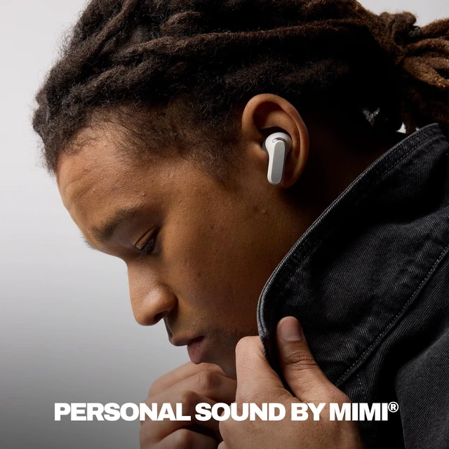 Alt view image 4 of 5 - Skullcandy Rail ANC Active Noise Cancelling Wireless Earbuds - Bone/Orange
