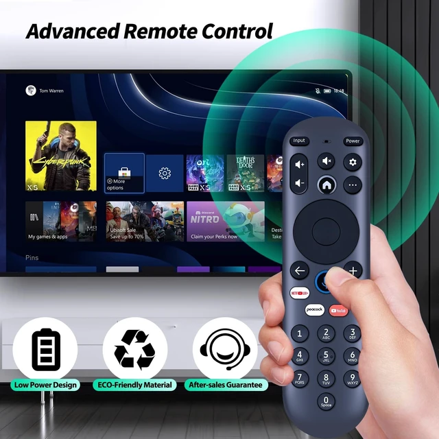Alt view image 5 of 5 - WDZP New Replacement Remote Control for Element Xumo Hisense Smart TV