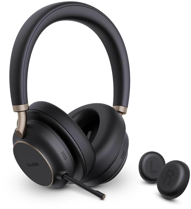 Main image of Supply Central YealinkBH76 Plus UC Wireless Headset for Work (1208708), Bluetooth Headset with ANC Mic, Retractable Mic Arm, Switchable Earpads, Compatible with Teams, Zoom & Business Calls