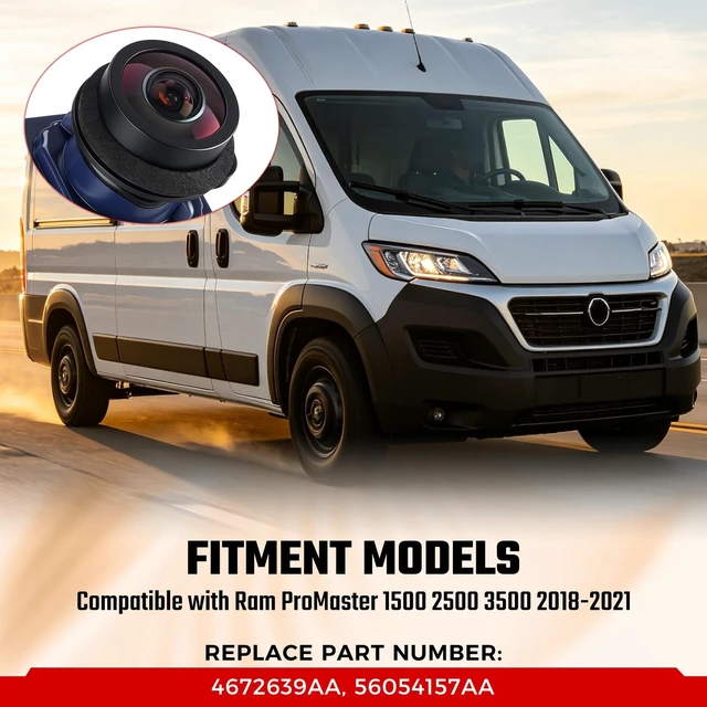 Alt view image 3 of 5 - Back up Camera Fit for Dodge Ram Promaster 1500 2500 3500 2018-2021